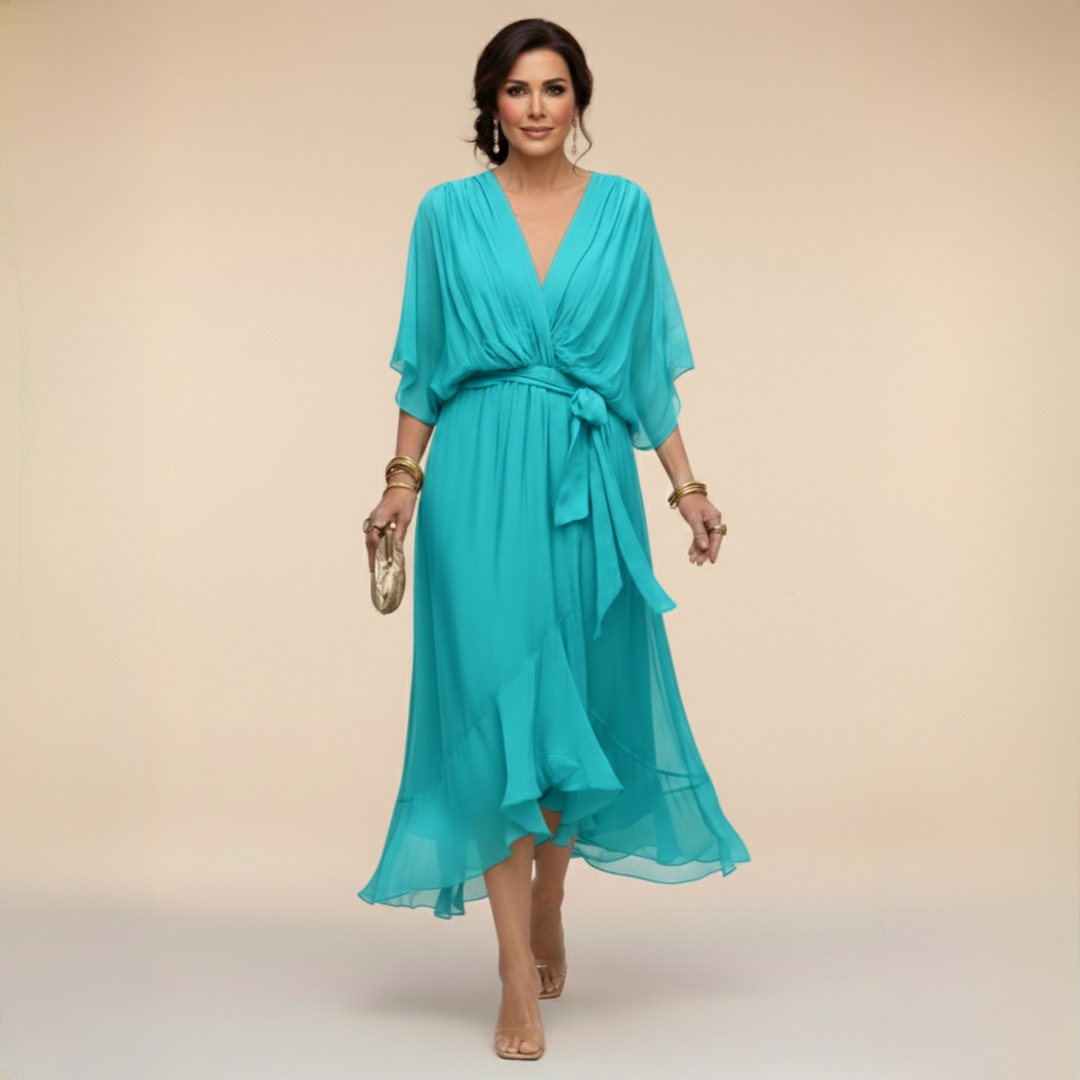 Marcella | Wrap Style V-Neck Dress