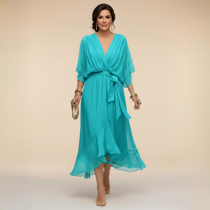 Marcella | Wrap Style V-Neck Dress
