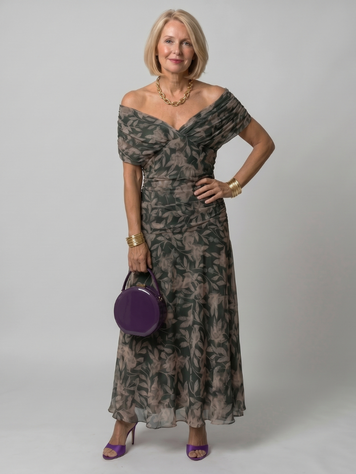 Raffaella | Off-Shoulder Midi Dress