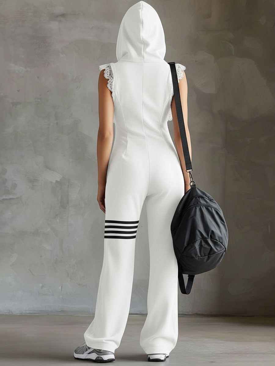 Alba | Hooded Striped Tracksuit Set