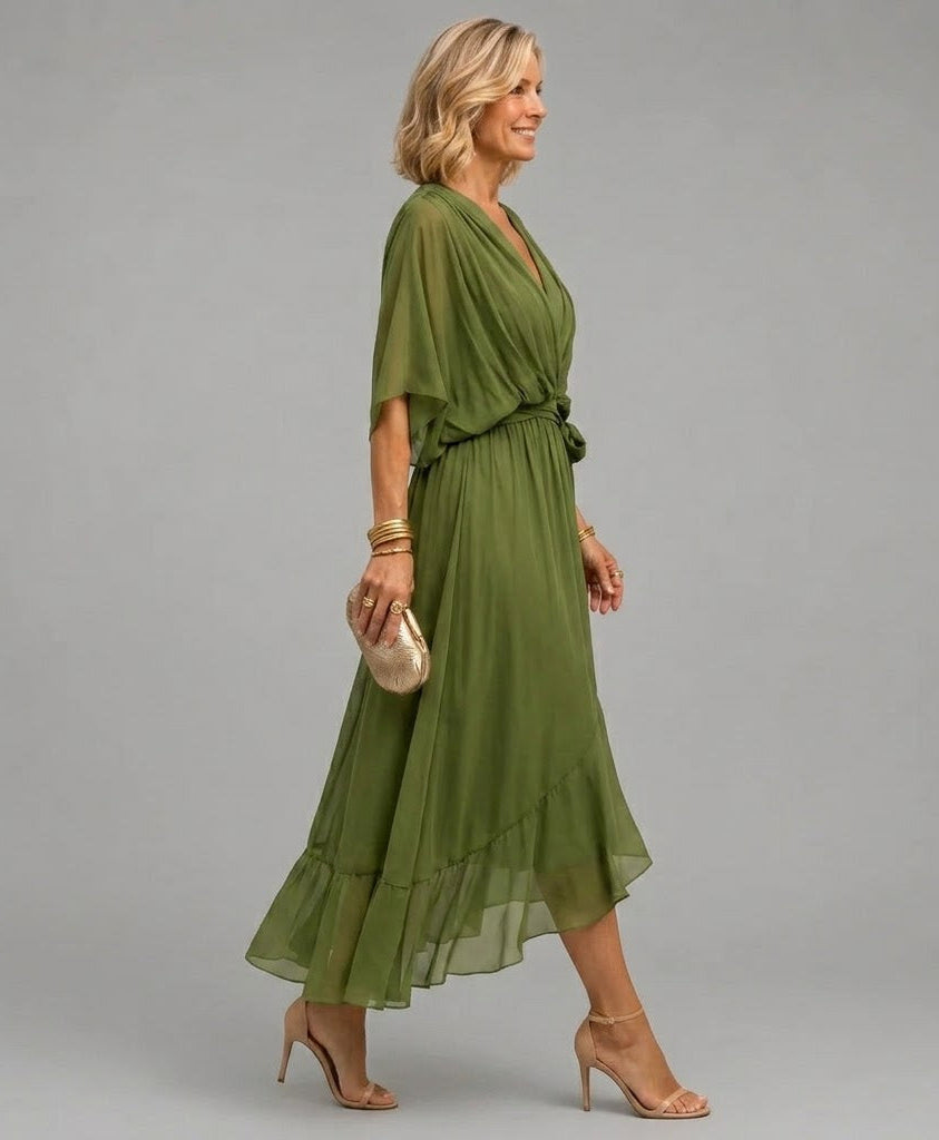 Marcella | Wrap Style V-Neck Dress