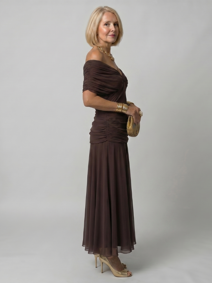Raffaella | Off-Shoulder Midi Dress