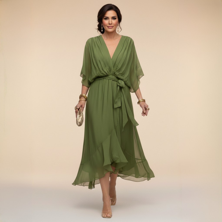 Marcella | Wrap Style V-Neck Dress