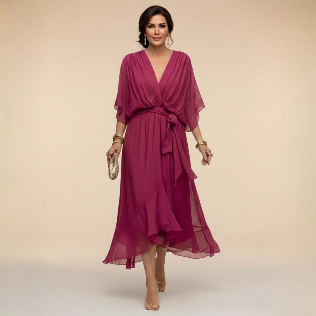 Marcella | Wrap Style V-Neck Dress