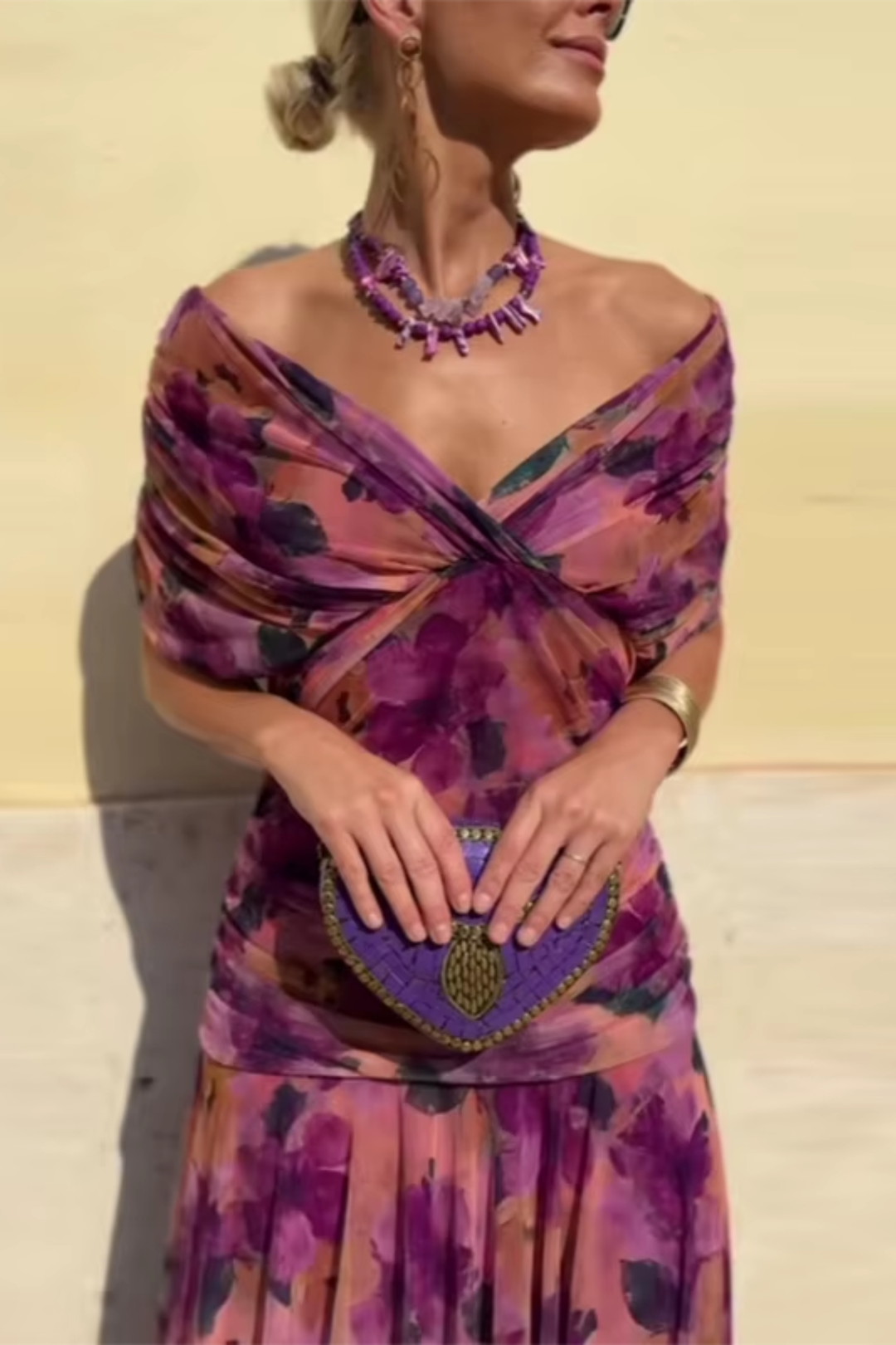 Beatrice | Floral Chiffon Maxi Dress