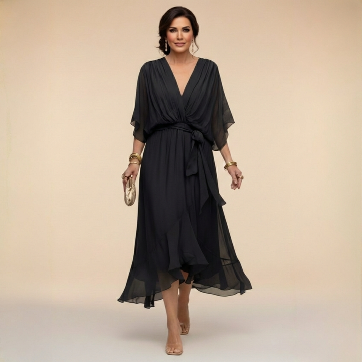 Marcella | Wrap Style V-Neck Dress