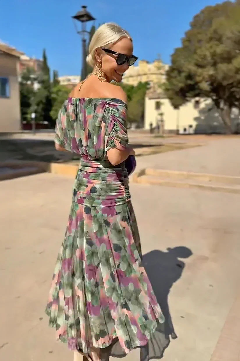 Beatrice | Floral Chiffon Maxi Dress