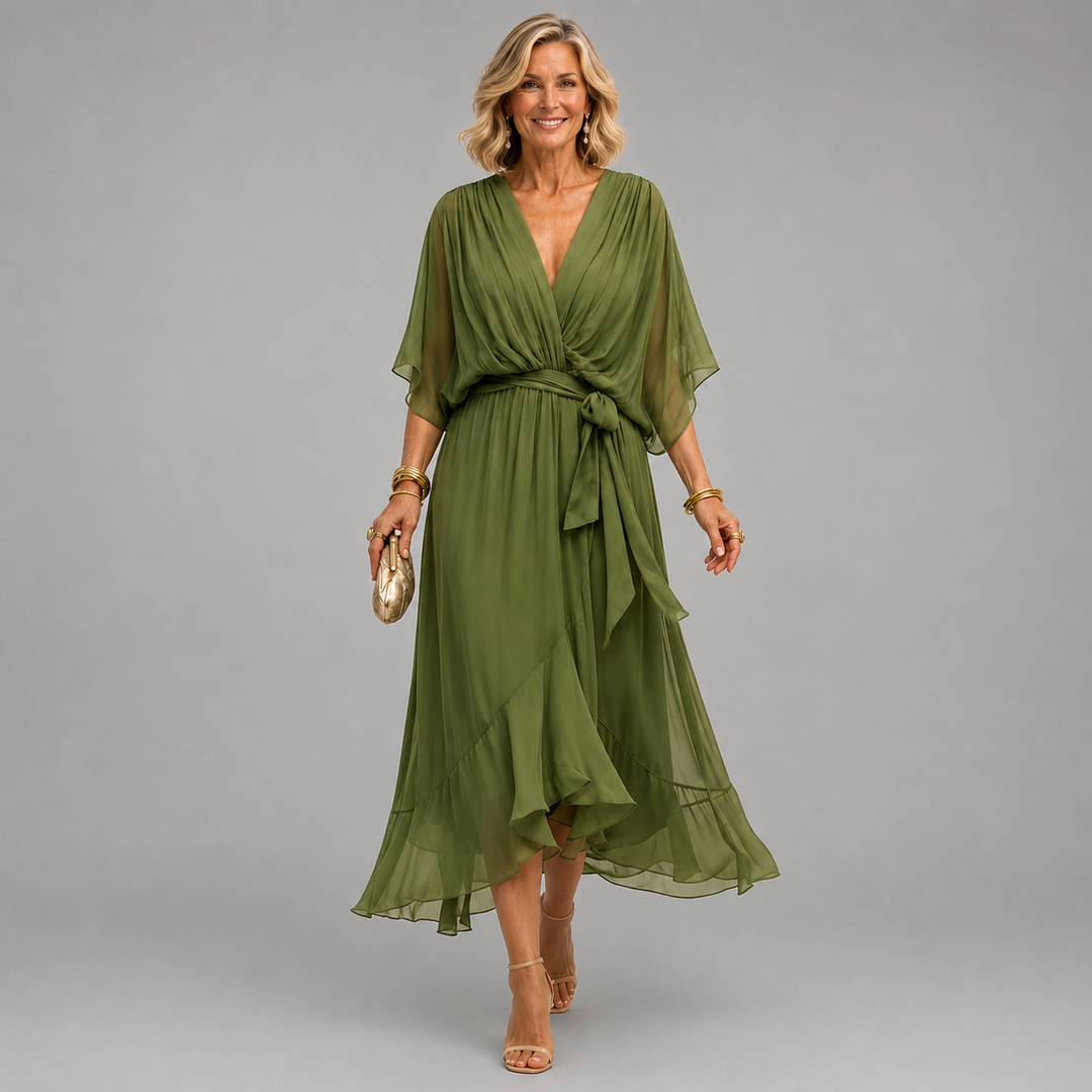 Marcella | Wrap Style V-Neck Dress