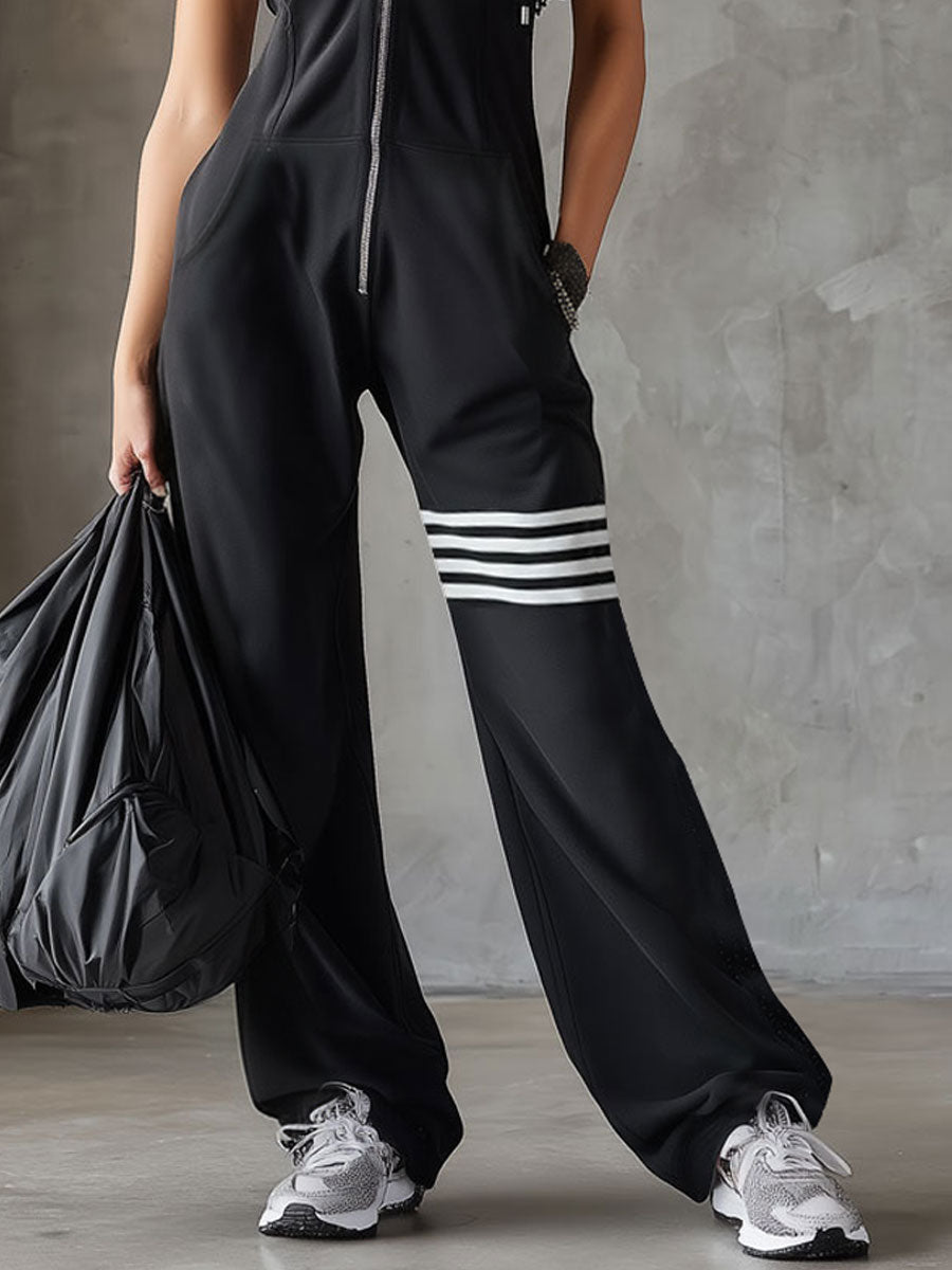 Alba | Hooded Striped Tracksuit Set