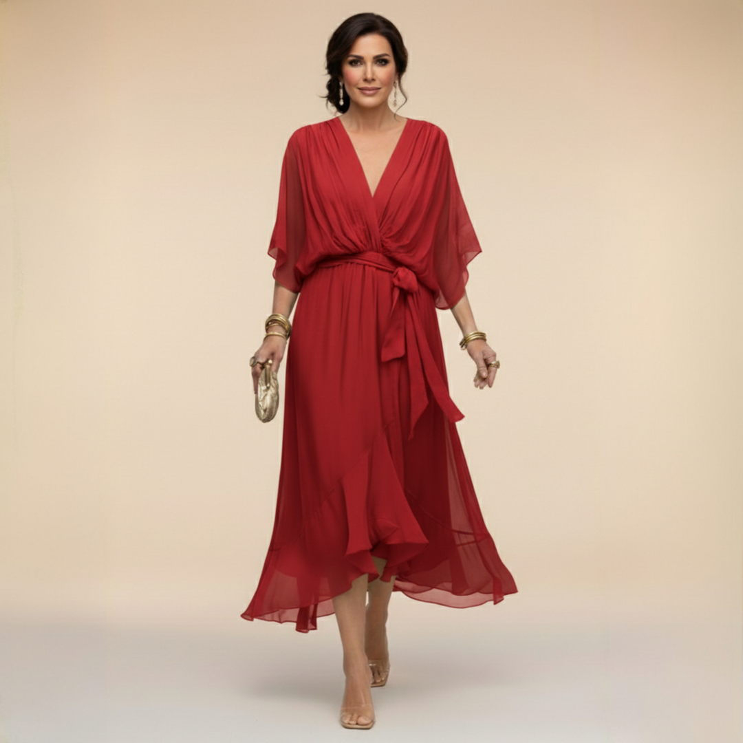 Marcella | Wrap Style V-Neck Dress