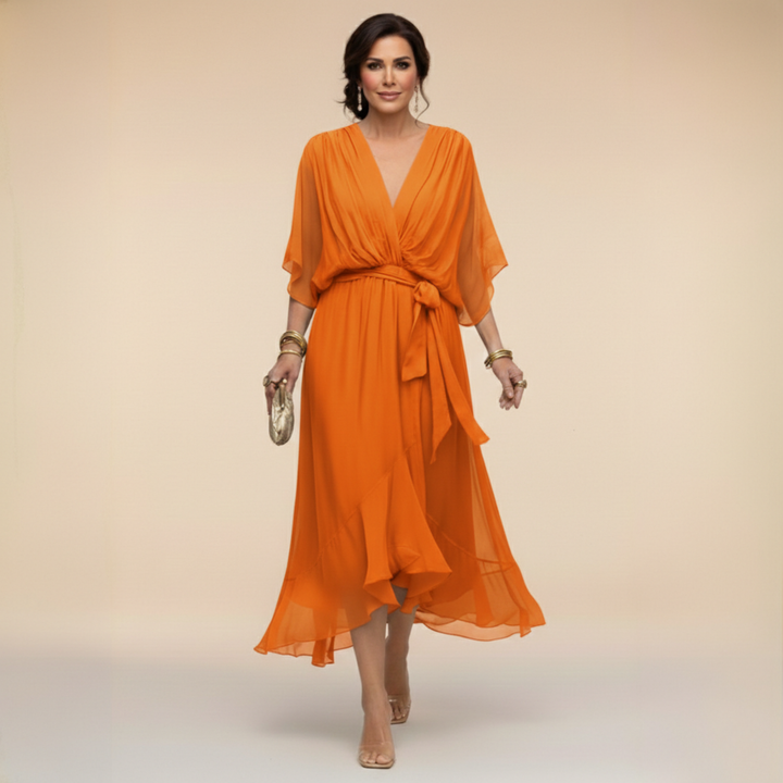 Marcella | Wrap Style V-Neck Dress
