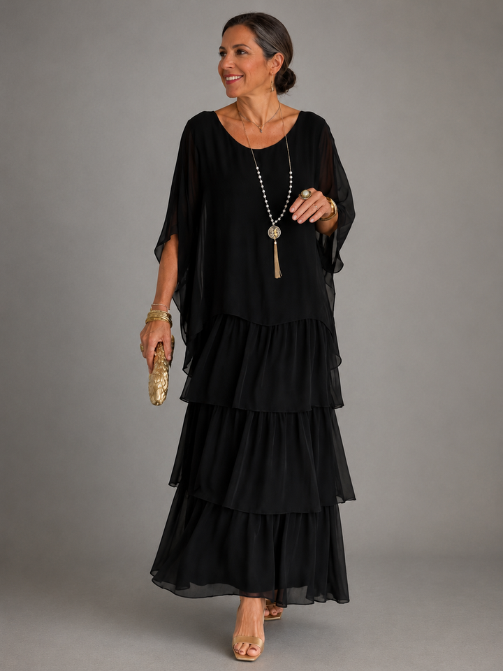 Flavia | Layered Flowy Maxi Dress