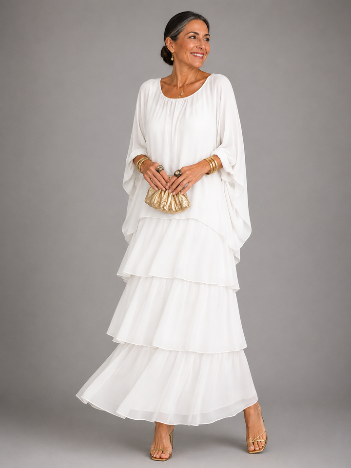 Flavia | Layered Flowy Maxi Dress
