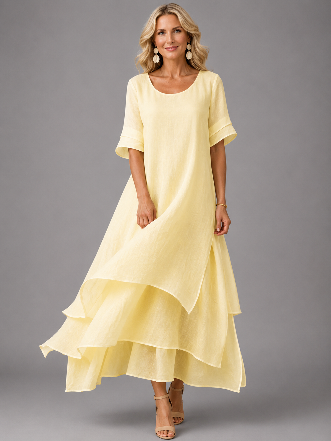 Giada | Tiered Flowy Maxi Dress