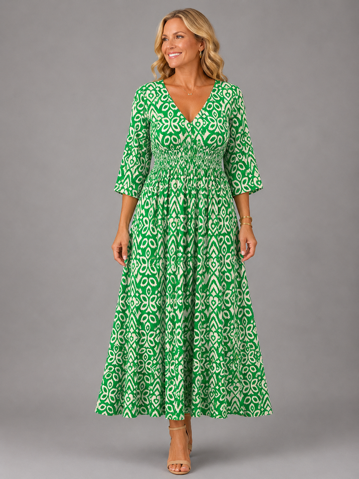 Alessia | Bohemian Flowy Midi Dress