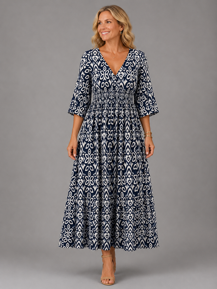 Alessia | Bohemian Flowy Midi Dress