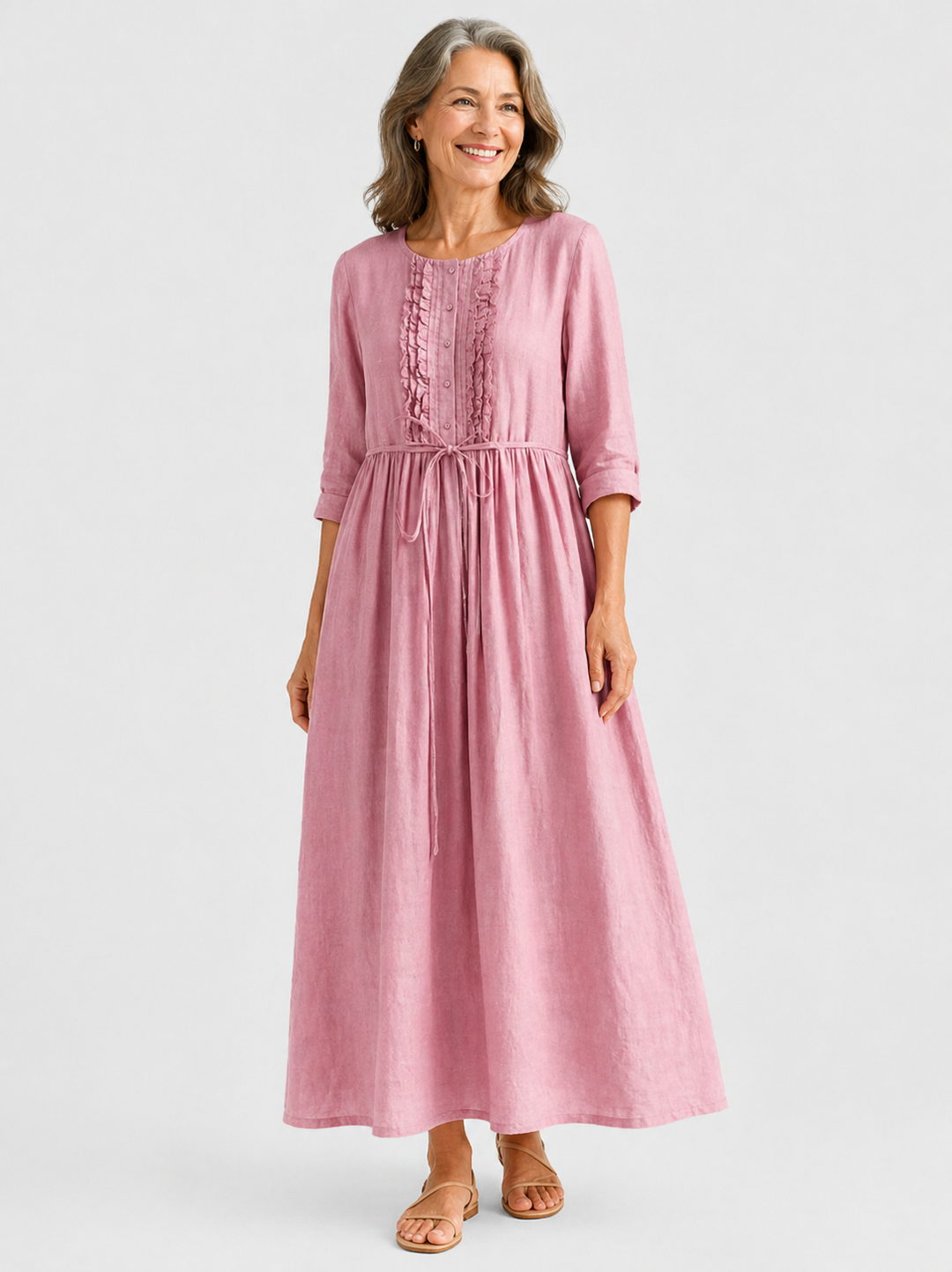 Elettra | Fitted Bodice Midi Dress