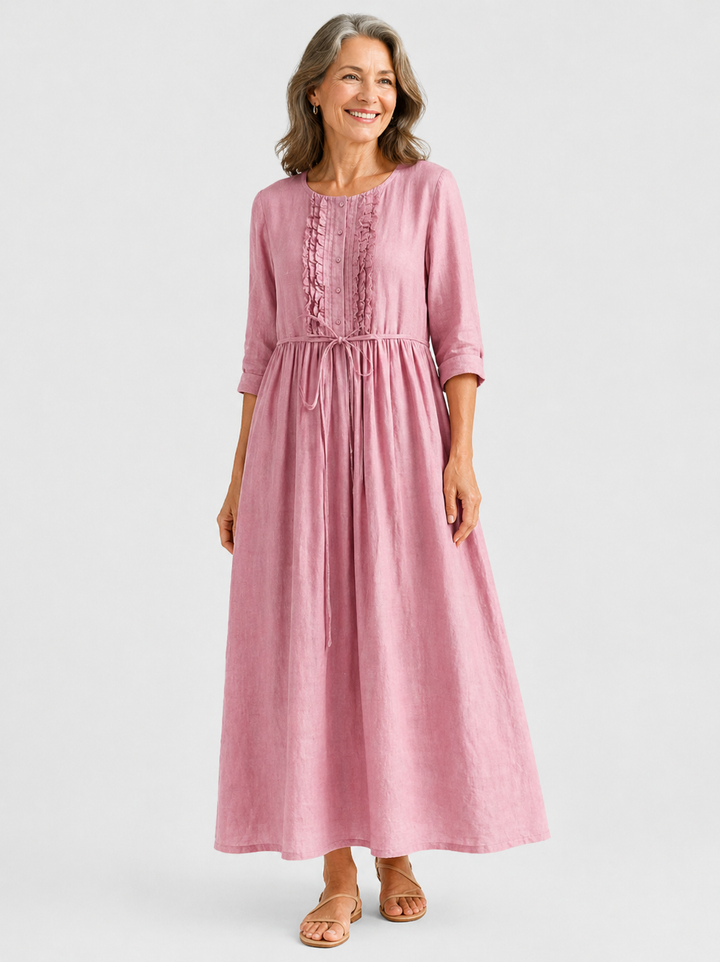 Elettra | Fitted Bodice Midi Dress