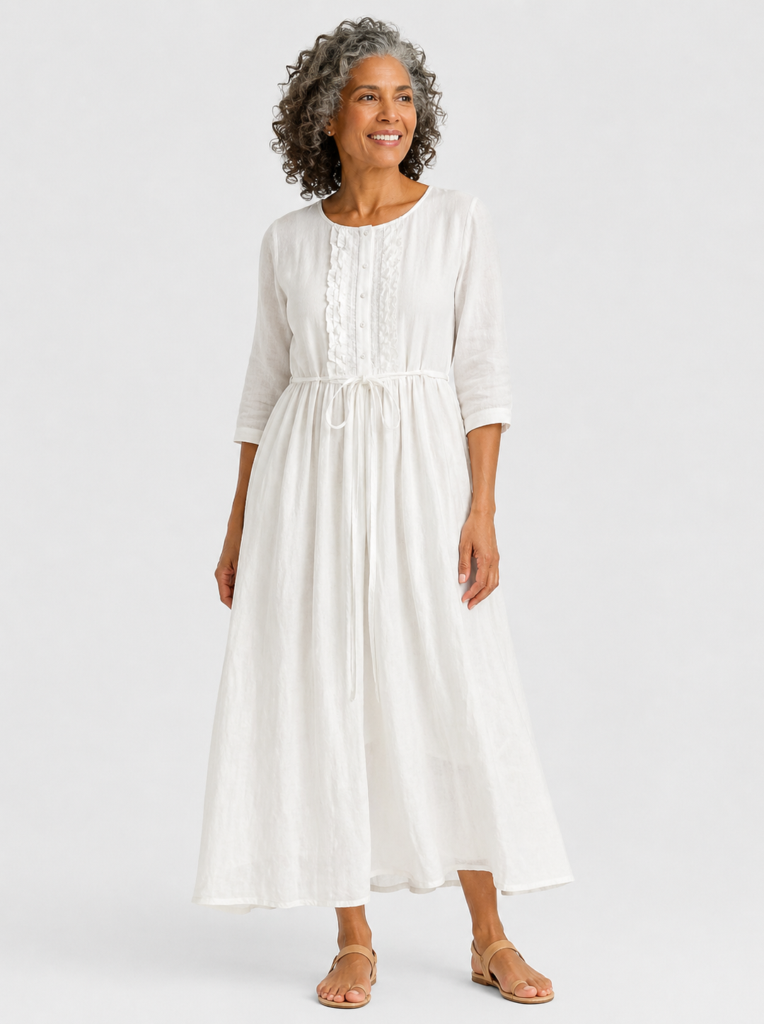 Elettra | Fitted Bodice Midi Dress