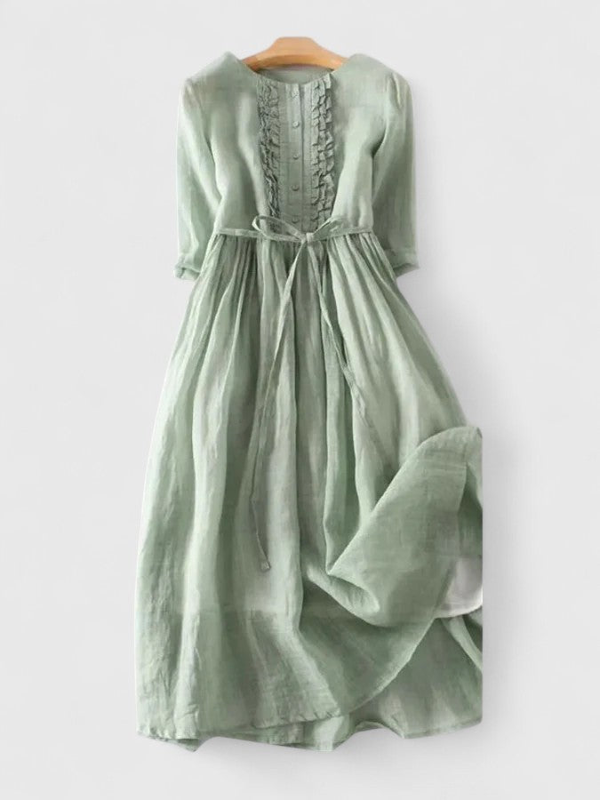 Elettra | Fitted Bodice Midi Dress