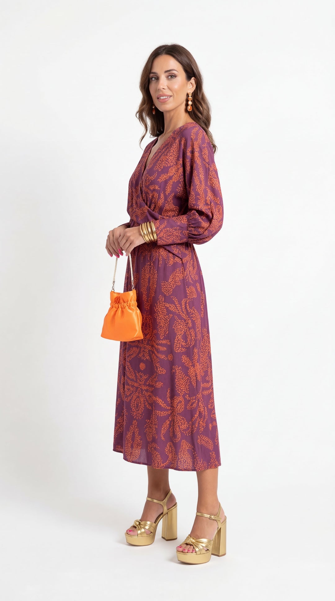 Simona | Printed Midi Dress