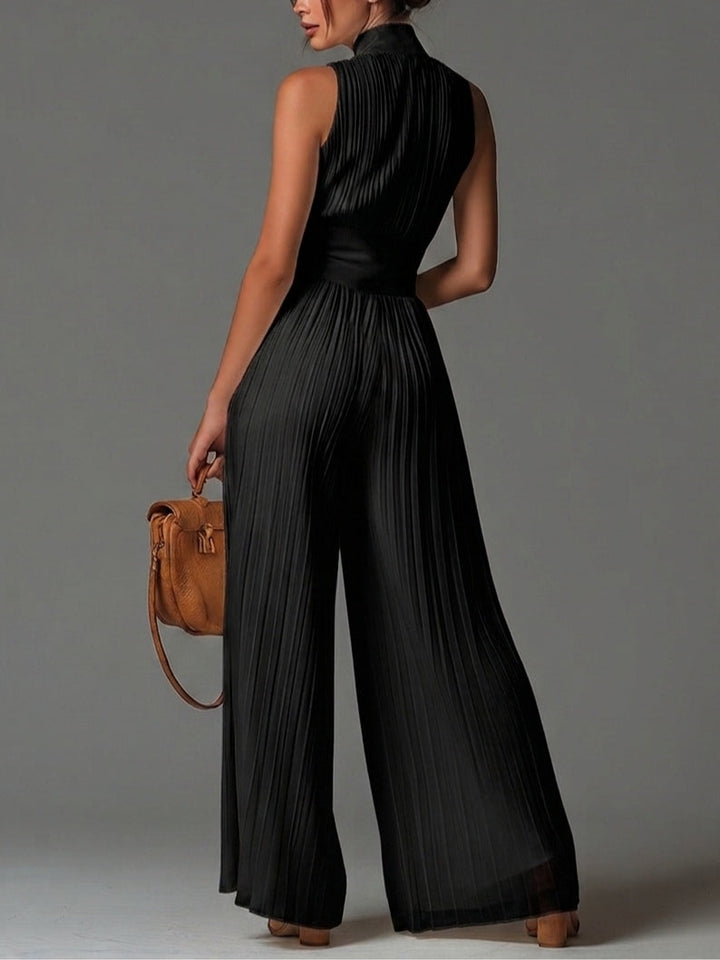 Lucrezia | Pleated Wide-Leg Jumpsuit