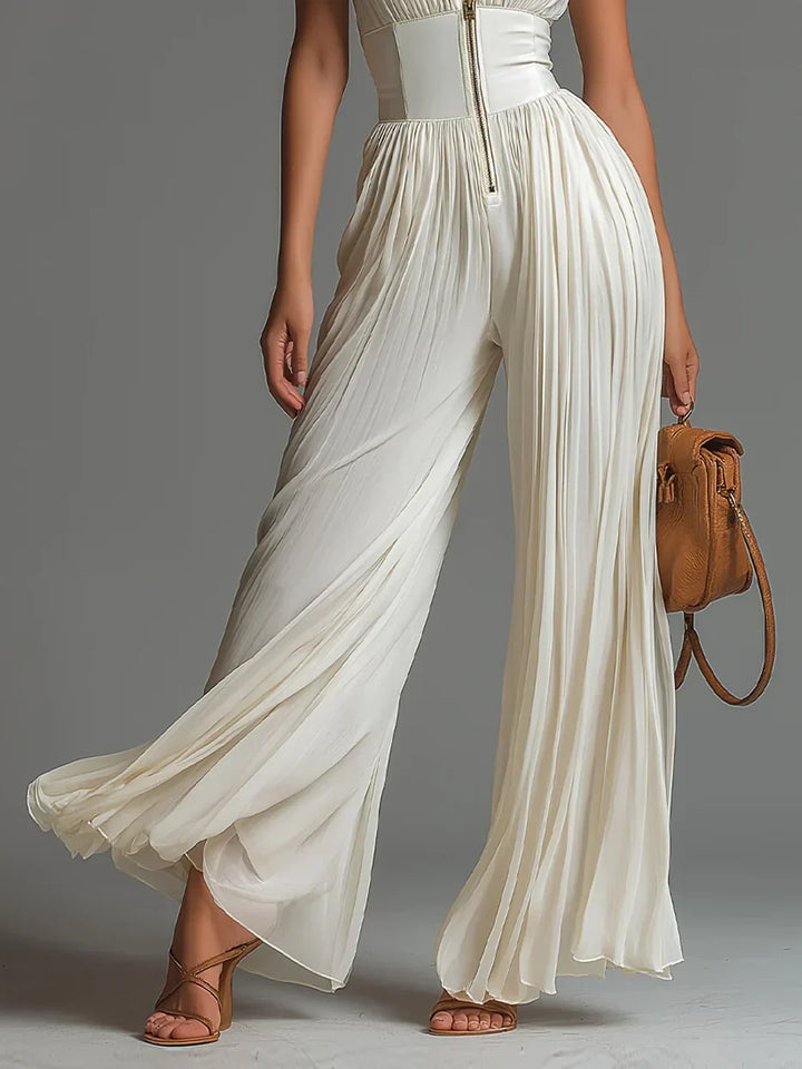 Lucrezia | Pleated Wide-Leg Jumpsuit