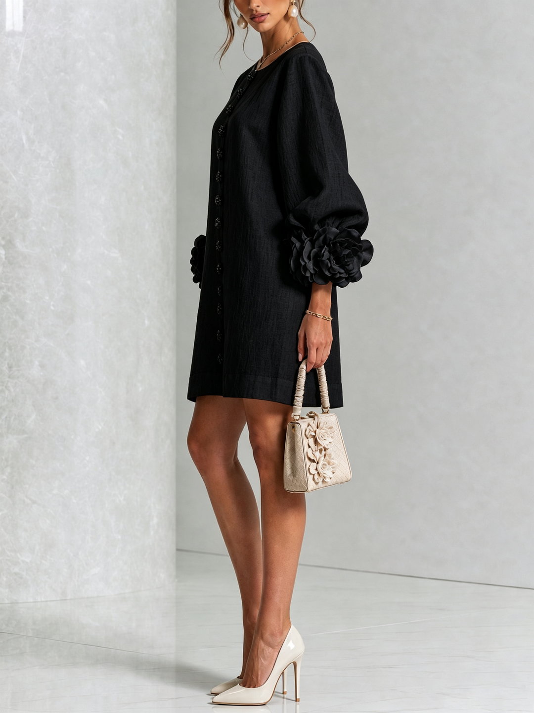 Rosalba | Floral Button-Down Mini Dress