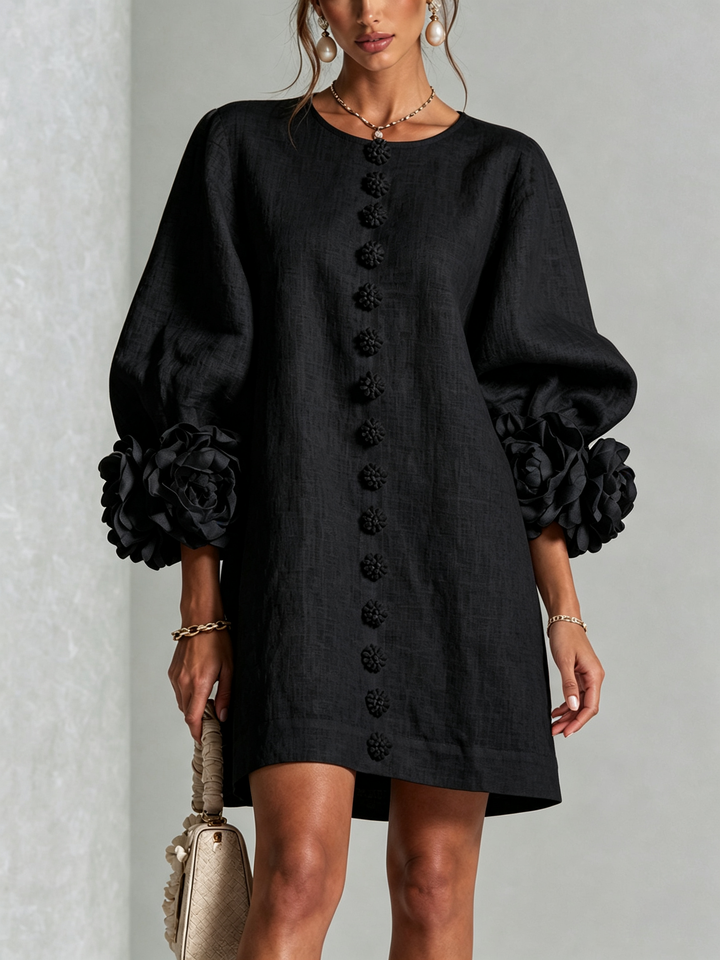 Rosalba | Floral Button-Down Mini Dress