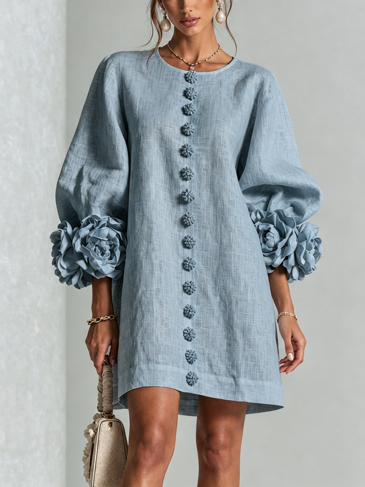 Rosalba | Floral Button-Down Mini Dress