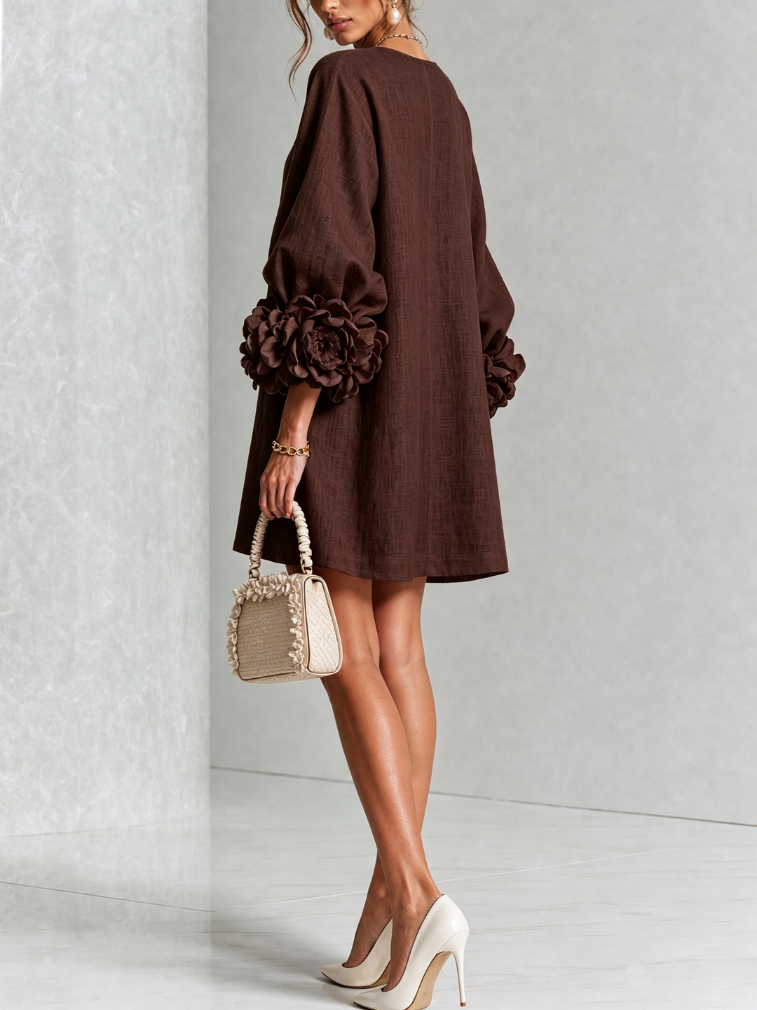 Rosalba | Floral Button-Down Mini Dress