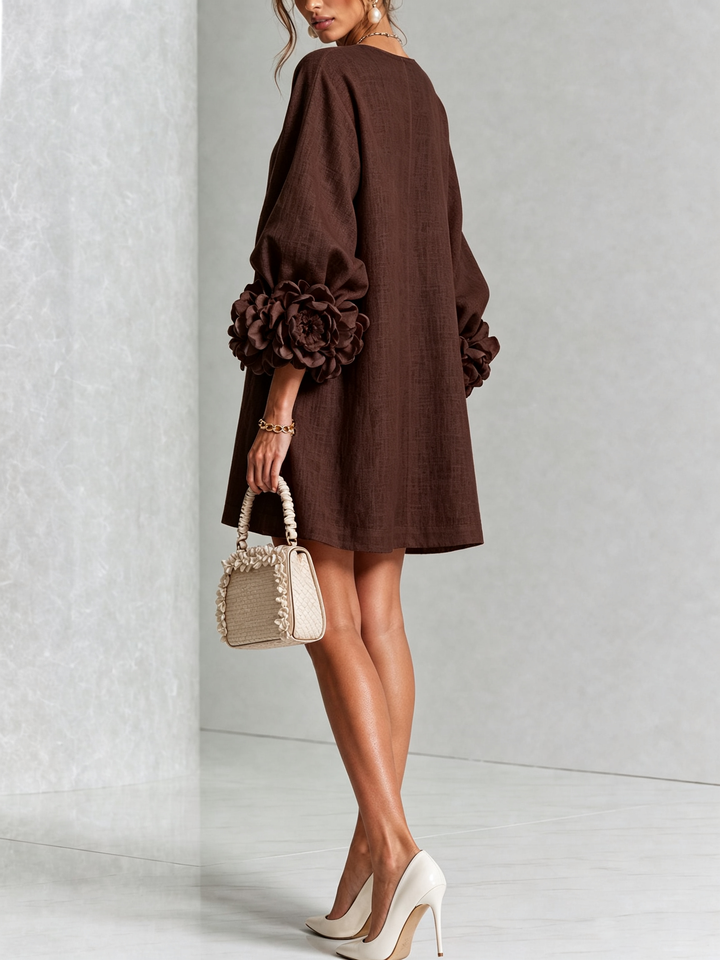 Rosalba | Floral Button-Down Mini Dress
