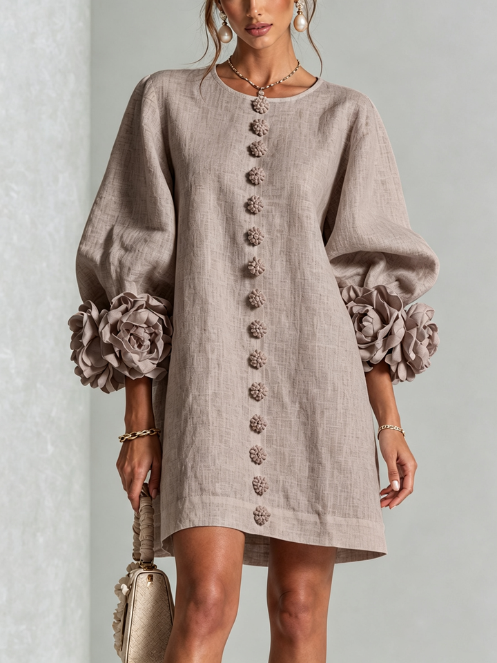 Rosalba | Floral Button-Down Mini Dress