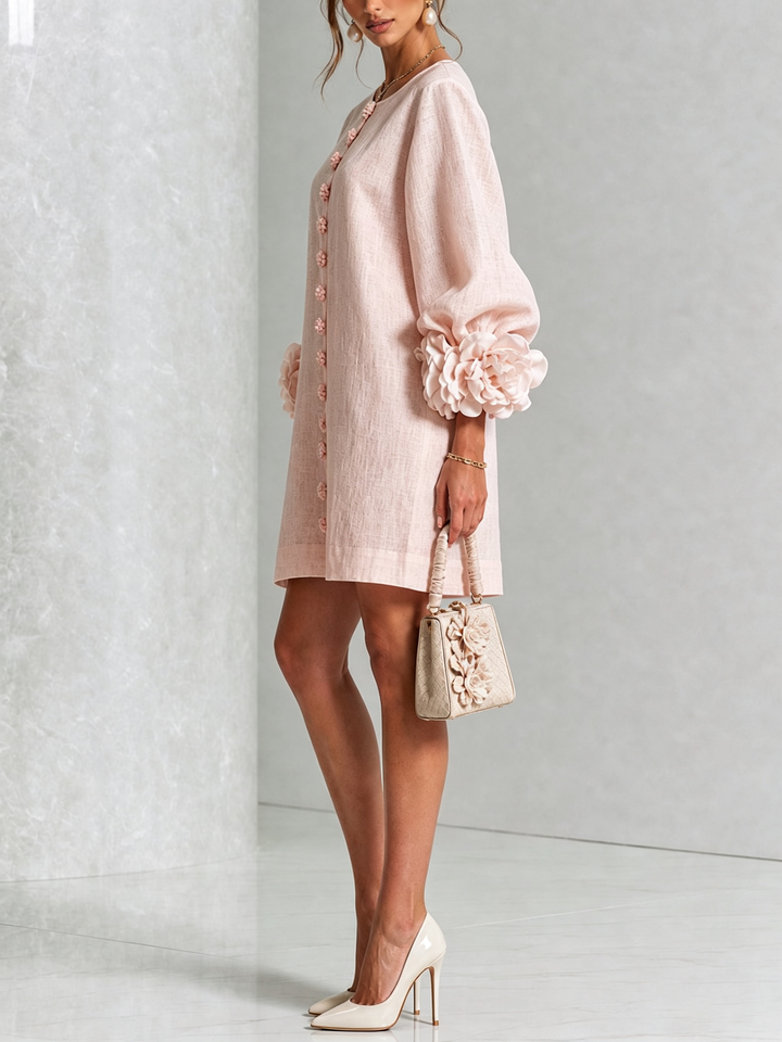 Rosalba | Floral Button-Down Mini Dress