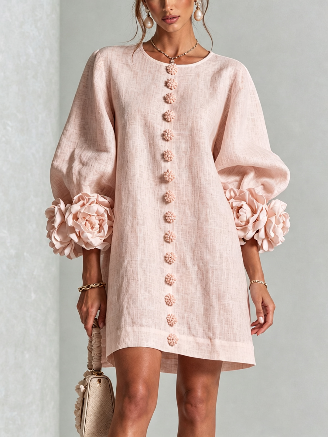 Rosalba | Floral Button-Down Mini Dress