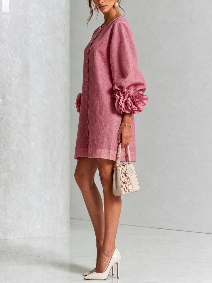 Rosalba | Floral Button-Down Mini Dress