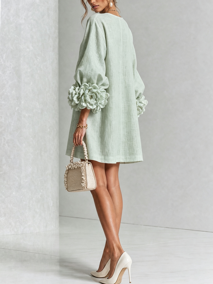 Rosalba | Floral Button-Down Mini Dress