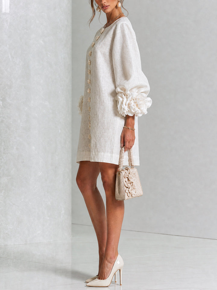 Rosalba | Floral Button-Down Mini Dress