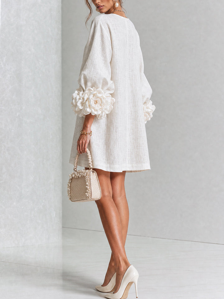 Rosalba | Floral Button-Down Mini Dress