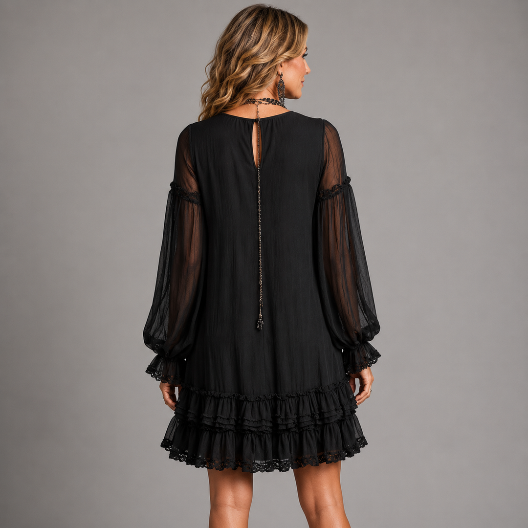 Milena | Ruffle A-Line Mini Dress