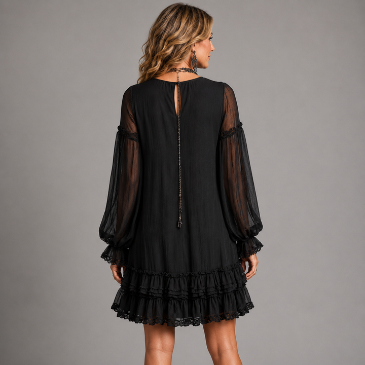 Milena | Ruffle A-Line Mini Dress