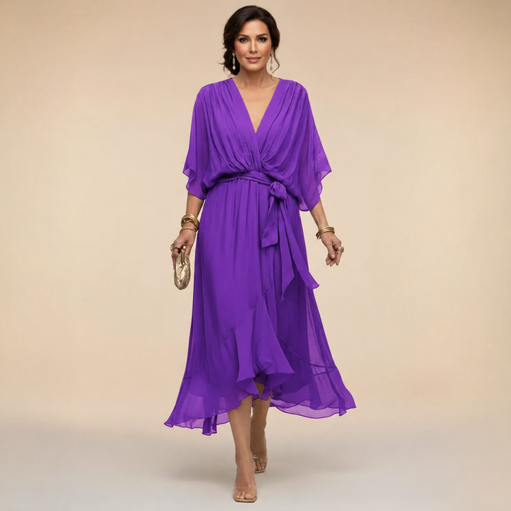 Marcella | Wrap Style V-Neck Dress